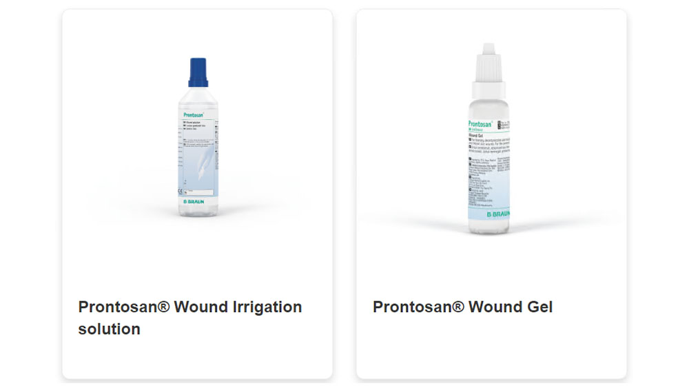Prontosan wound solution and Gel